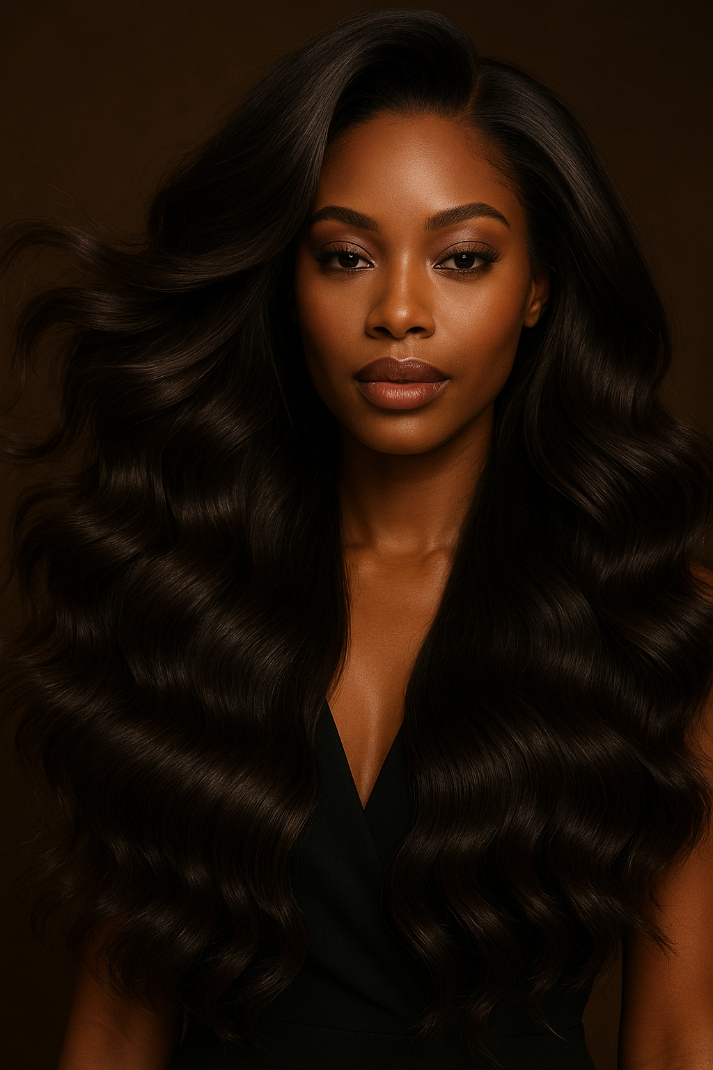 BKBC campaign model, double drawn hair full to the tip